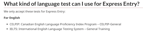 ielts or toefl for canada